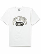 Stussy - Printed Cotton-Jersey T-Shirt - White