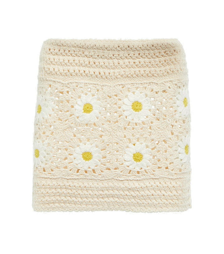 Photo: Alanui - Daisy crocheted miniskirt