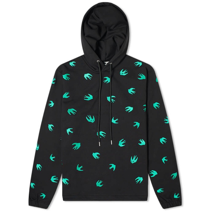 Photo: McQ Swallow All Over Embroidered Swallow Hoody