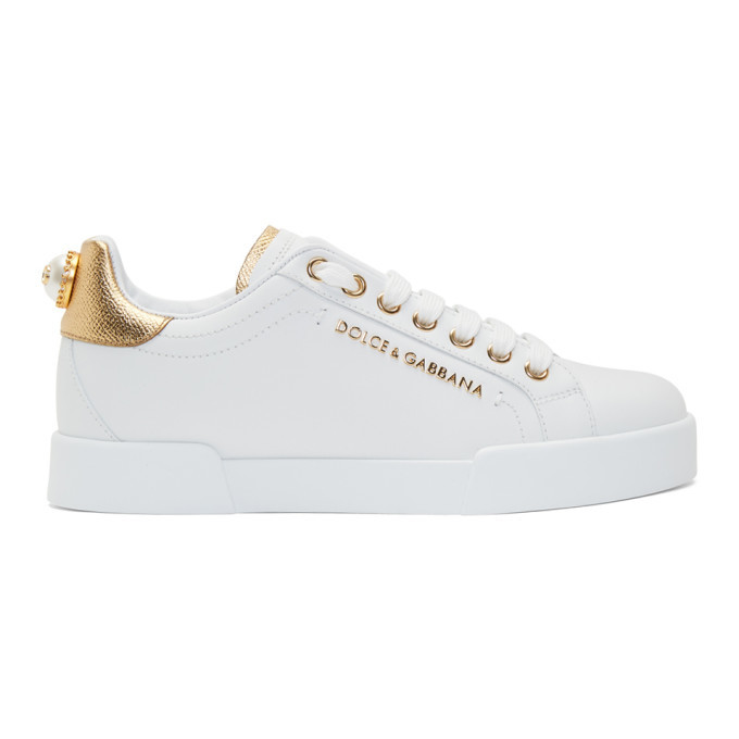 dolce gabbana sneakers gold
