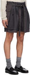 F/CE.® Gray Layered Shorts