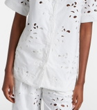 Rebecca Vallance Artesan broderie anglaise cotton-blend shirt