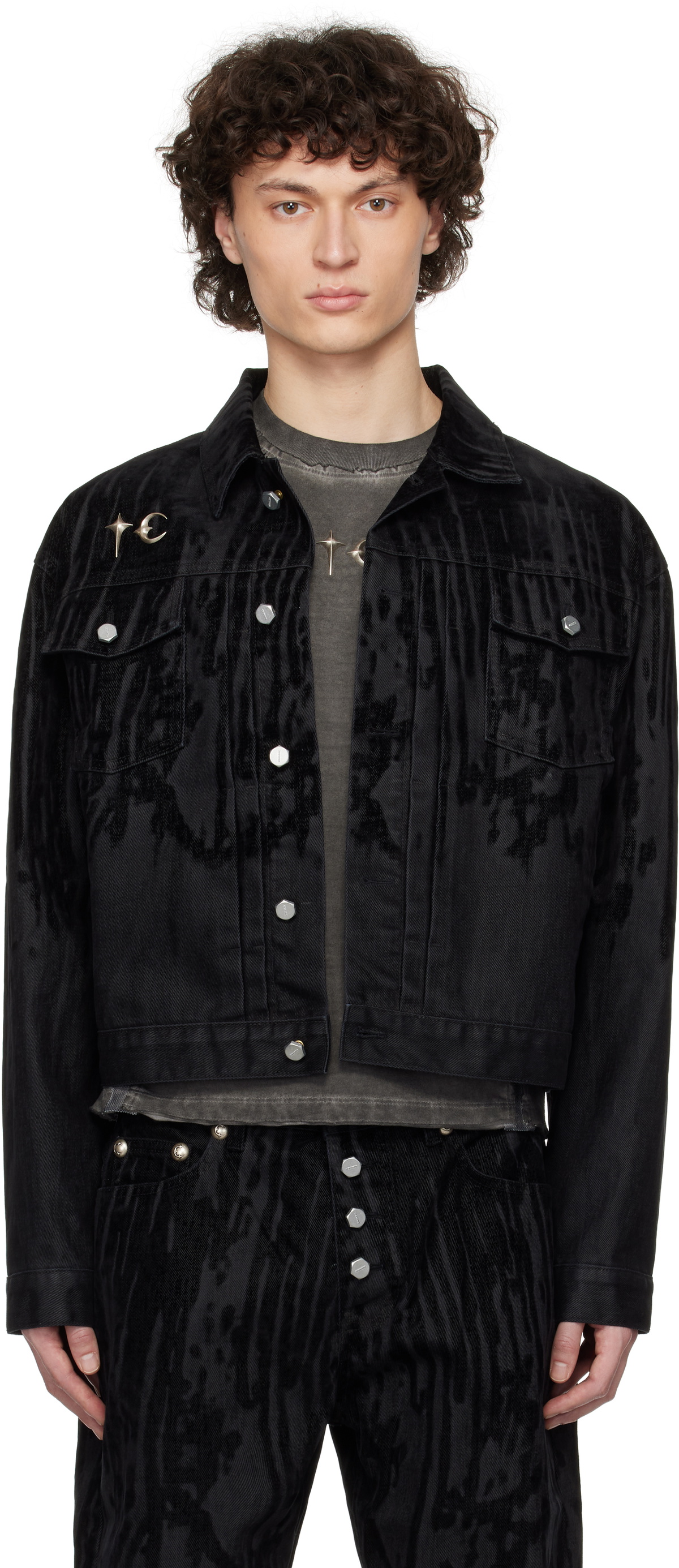 【Thug Club】25SS★ Leave a Trace Denim Jacket Thug Club | Leave a Trace Denim Jacket | Outerwear