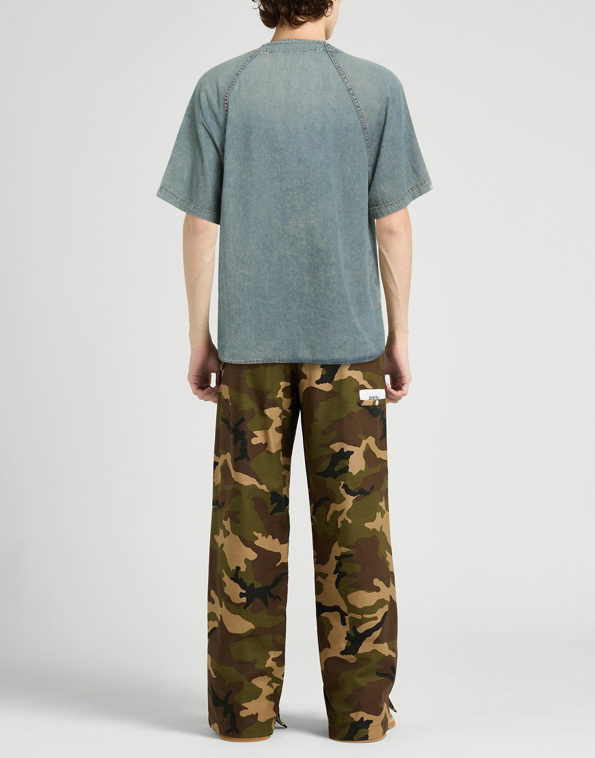 Rhude Mens Denim shirt in Blue
