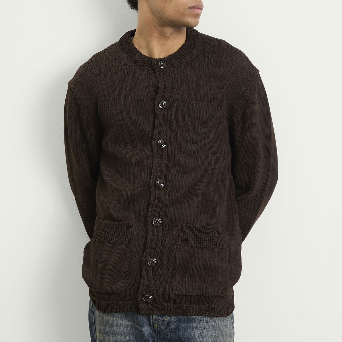 Our Legacy Men's Parlor Cardigan in Black Coffee