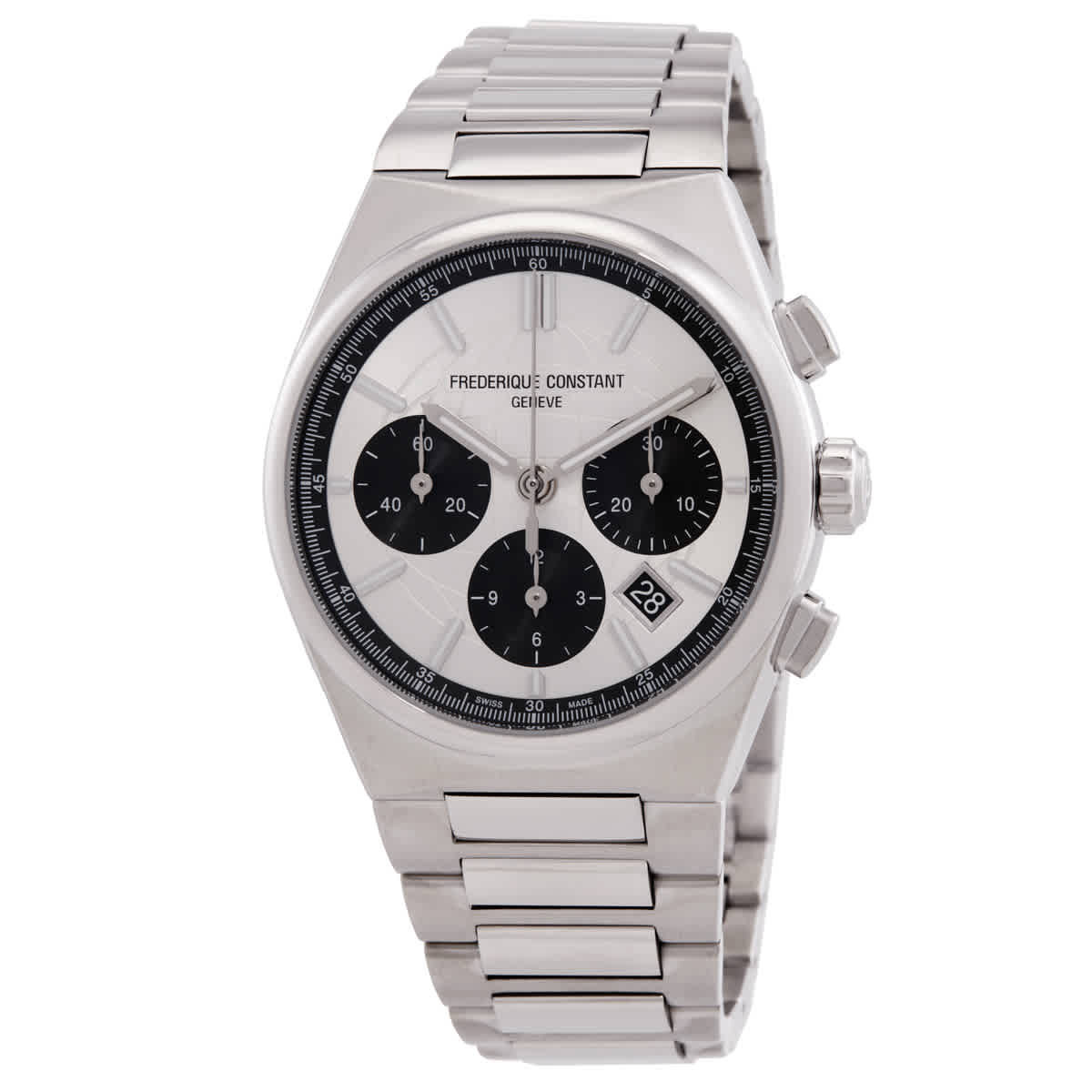 Frederique Constant Highlife Chronograph Automatic Silver Dial Mens Watch FC-391SB4NH6B