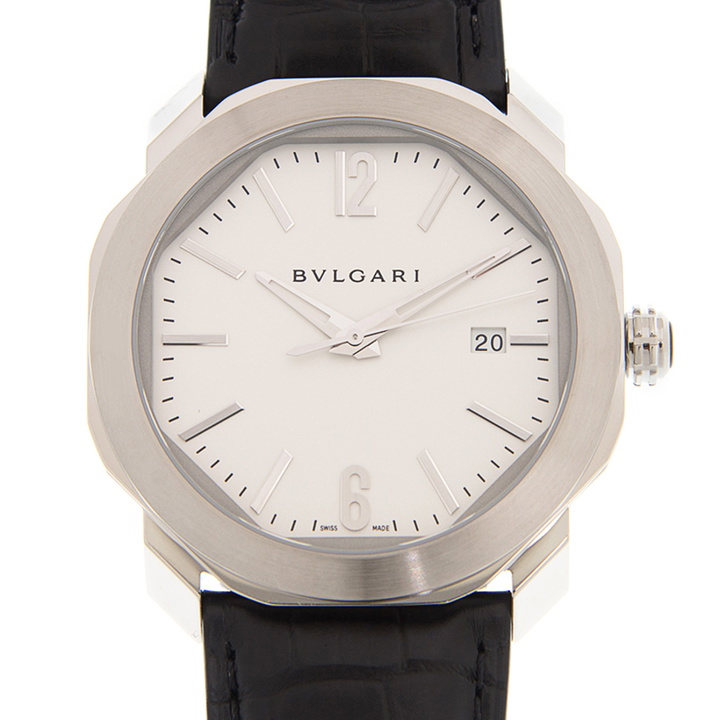 Photo: Bvlgari Octo Roma Automatic White Dial Watch OC41C6SLD