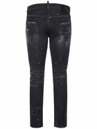 DSQUARED2 - Tidy Biker Fit Cotton Denim Jeans