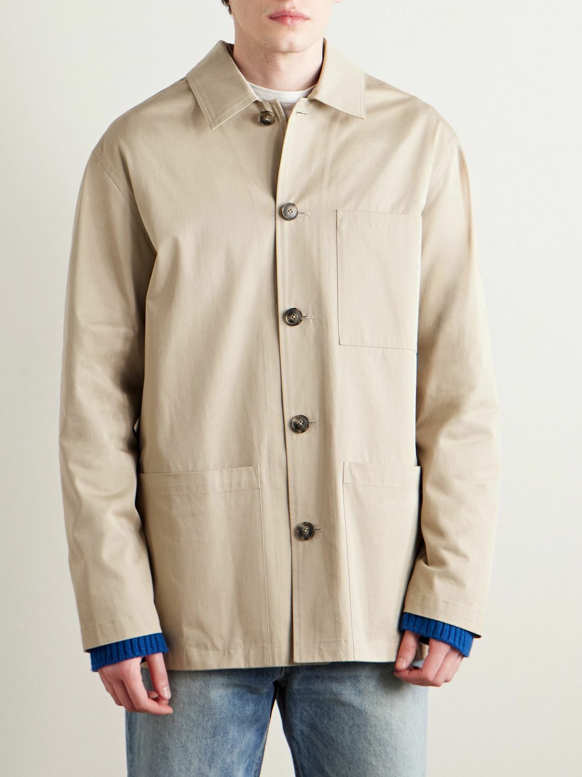 Yves Salomon - Cotton-Gabardine Jacket - Neutrals