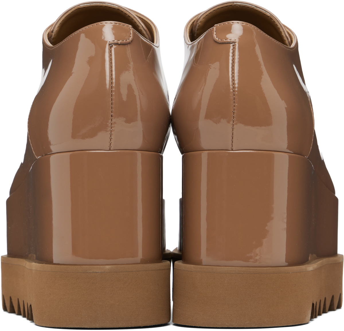 Stella McCartney Black Limited Edition Elyse Monochrome Platform Derbys