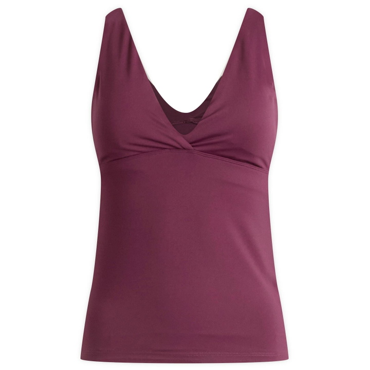 Photo: TALA Women's Dayflex V Neck Longer Length Vest in Fig