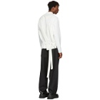 D.Gnak by Kang.D White Back Tie Long Sleeve T-Shirt