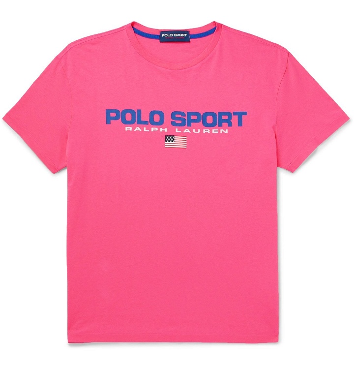 Photo: Polo Ralph Lauren - Logo-Print Cotton-Jersey T-Shirt - Pink