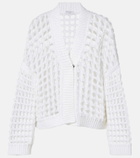 Brunello Cucinelli Open-knit cotton cardigan