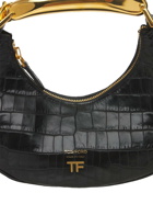 TOM FORD - Mini Bianca Croc Embossed Shoulder Bag