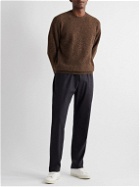 Sunspel - Shetland Wool Sweater - Brown