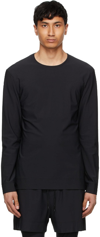 Photo: JACQUES Black Nylon Movement Long Sleeve T-Shirt