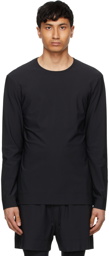 JACQUES Black Nylon Movement Long Sleeve T-Shirt