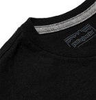 Patagonia - P-6 Logo Responsibili-Tee Printed Cotton-Blend Jersey T-Shirt - Black