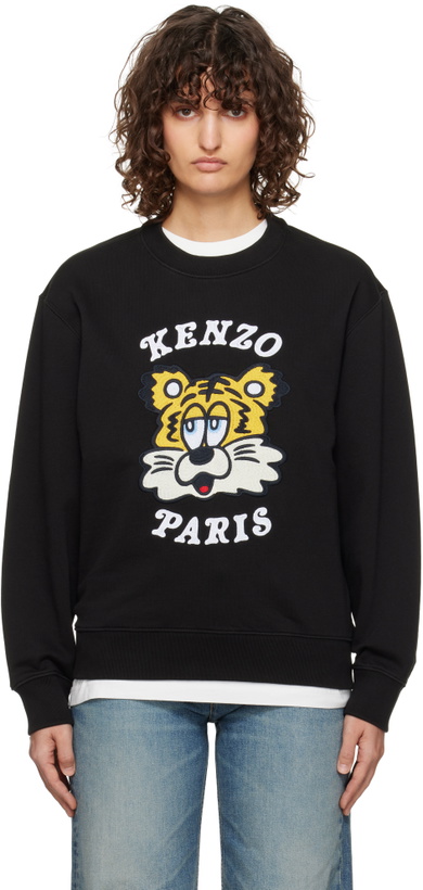 Photo: Kenzo Black Kenzo Paris VERDY Edition Embroidered Sweatshirt