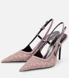 Versace Versace Allover slingback pumps
