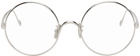 LOEWE Silver Round Glasses