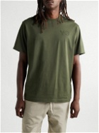 Y-3 - Logo-Appliquéd Stretch-Cotton Jersey T-Shirt - Green