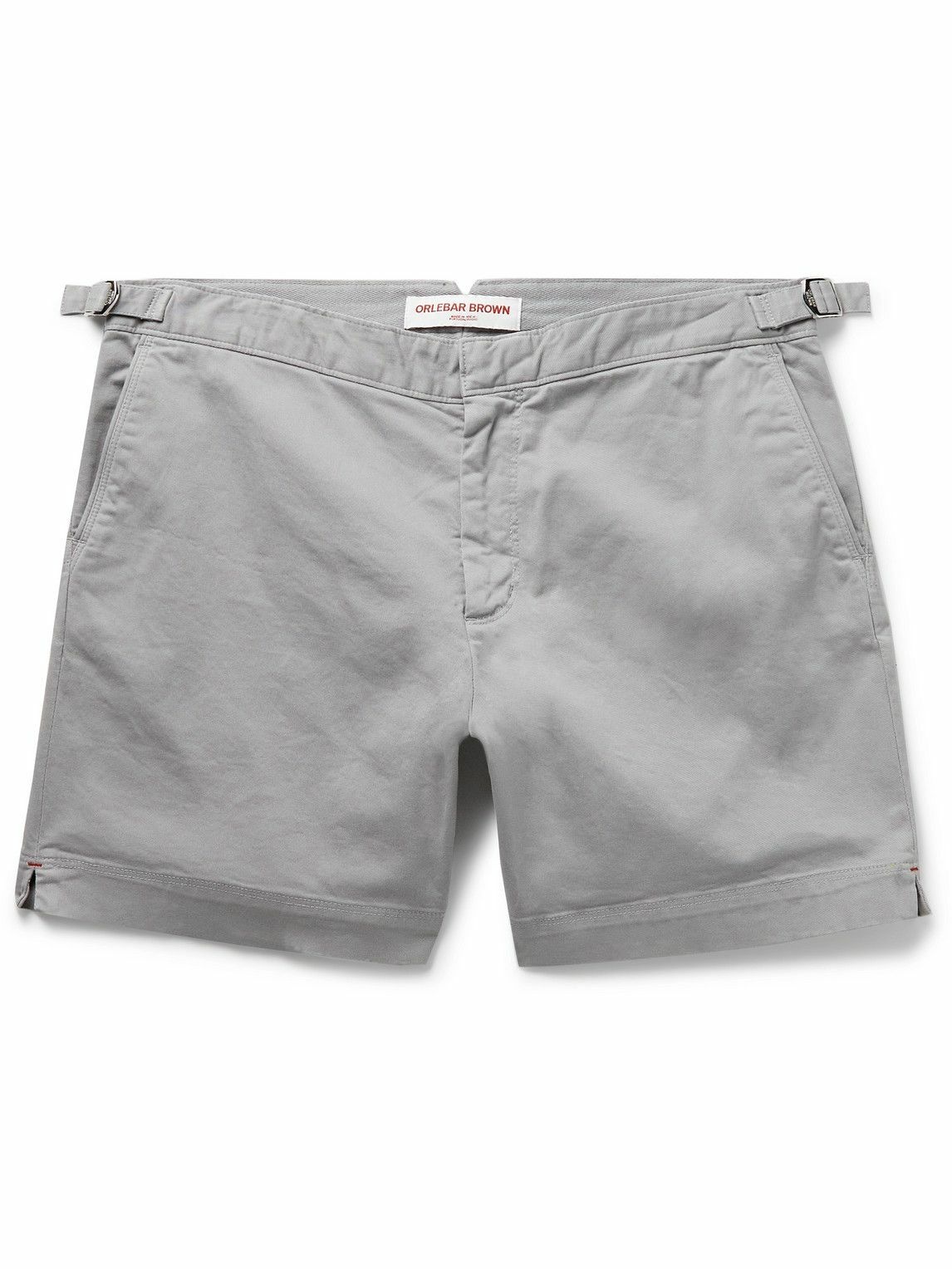 Orlebar Brown - Bulldog Slim-Fit Cotton-Blend Twill Shorts - Gray ...