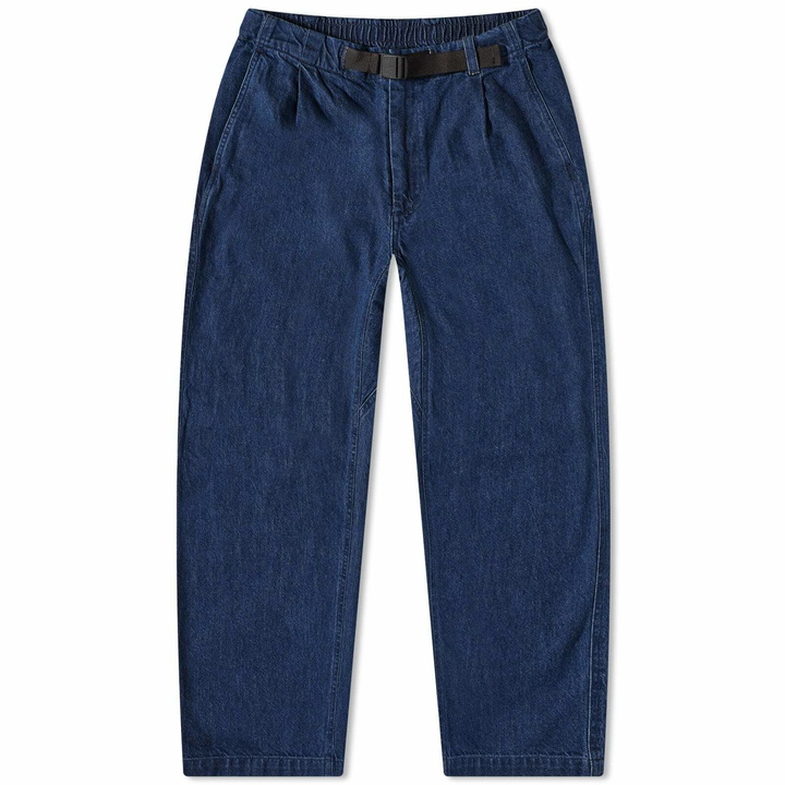 Photo: Goldwin Men's Organic Cotton Denim Pants in Light Indigo