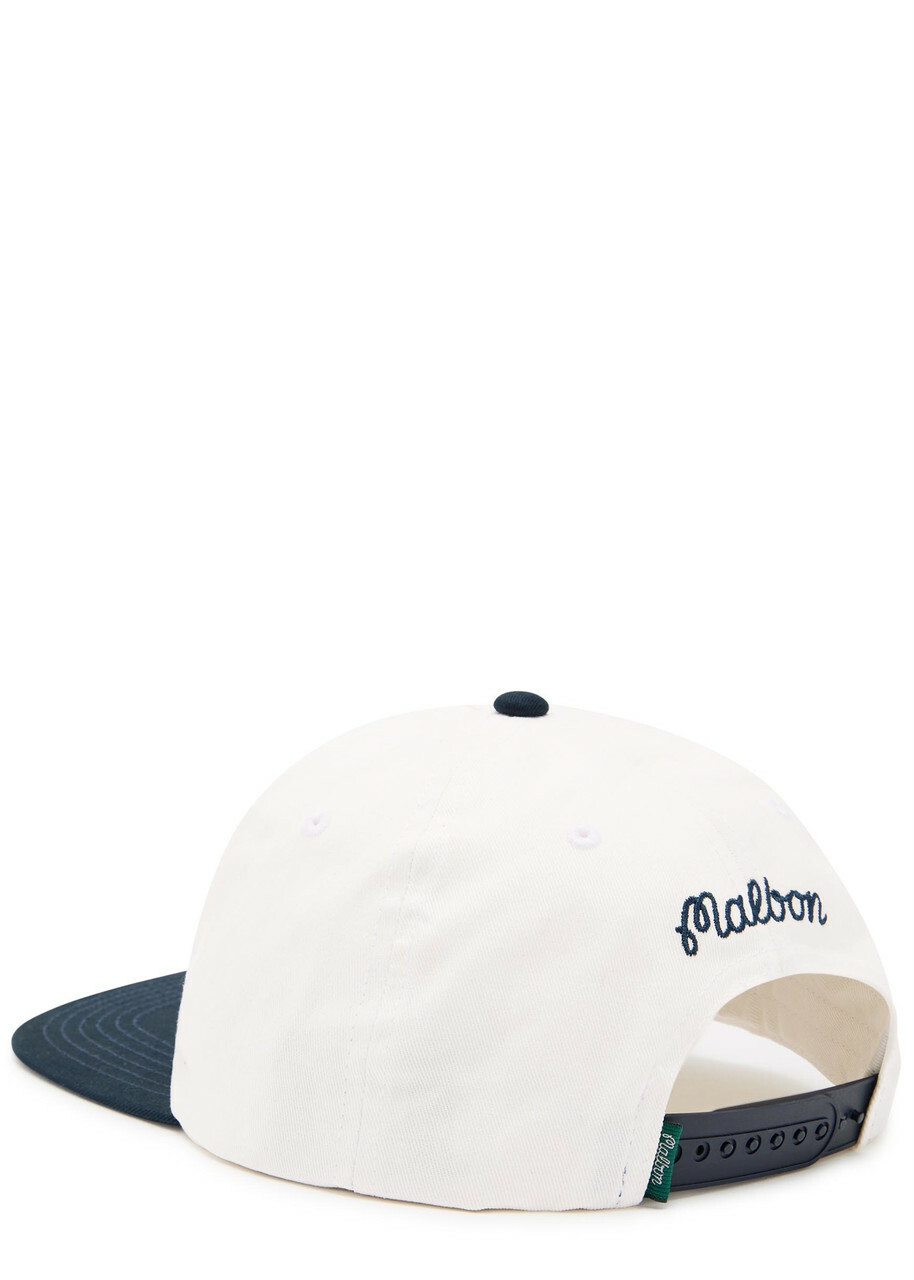 Malbon Palmera Logo-appliquéd Cotton cap - White - One Size