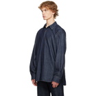 Dries Van Noten Blue Loose Denim Shirt