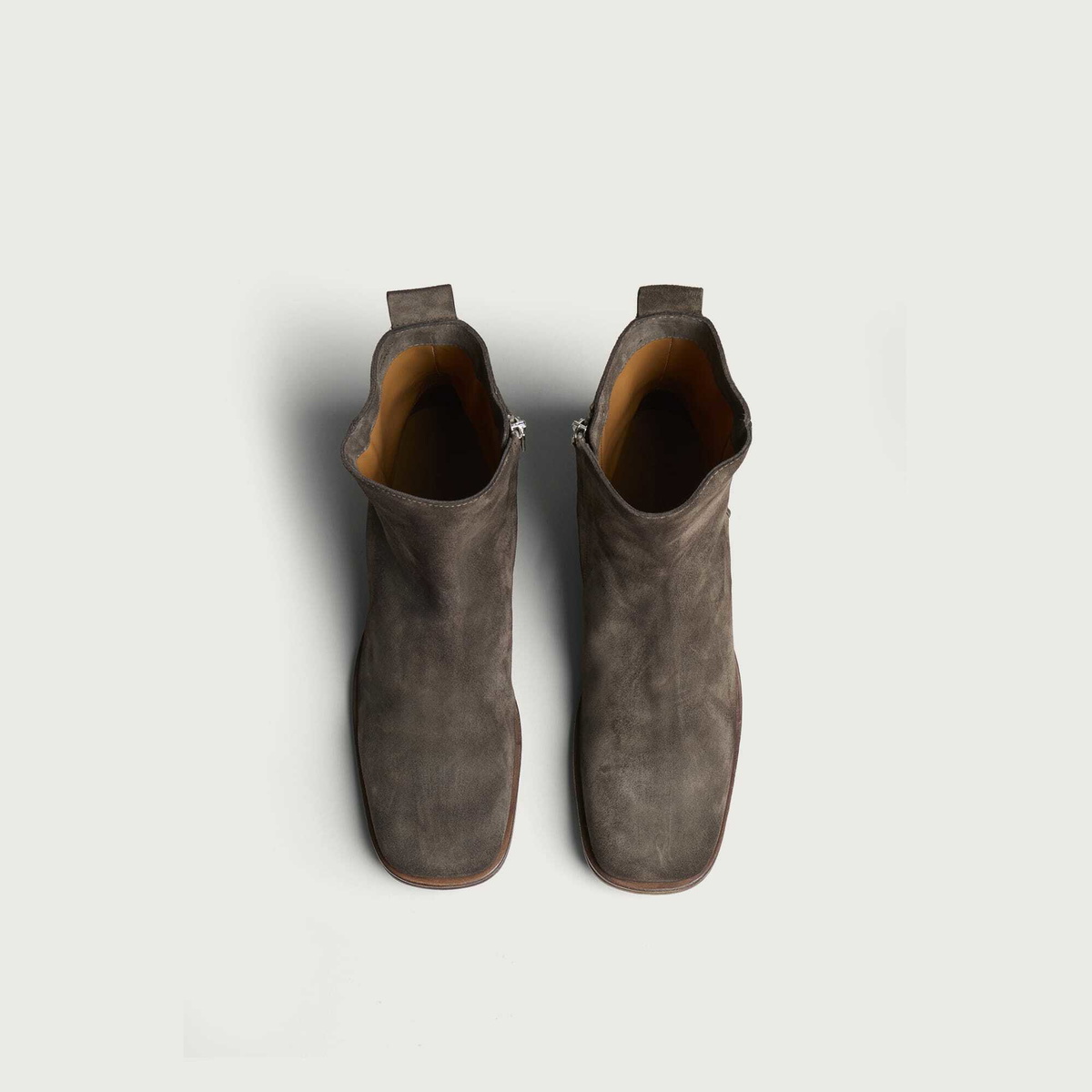 Acne Studios Men's Bebe Suede Boots in Taupe Grey