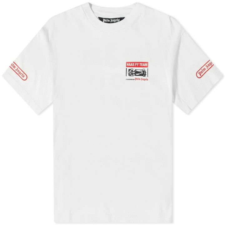 Photo: Palm Angels Men's F1 Team T-Shirt in Off White
