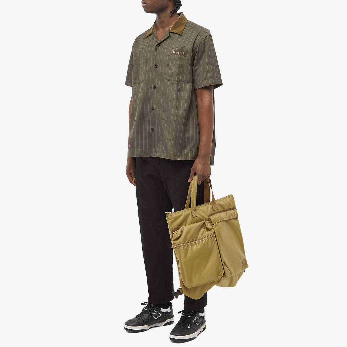 Sacai サカイ　bowling shirt サイズ1 Sacai ボーリングシャツ - BLACK | FWRD