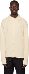 Agnona Off-White Button-Up Shirt