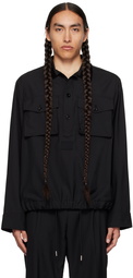 sacai Black Bellow Pocket Shirt