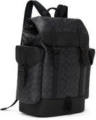 Coach 1941 Grey & Black Signature Hitch Backpack