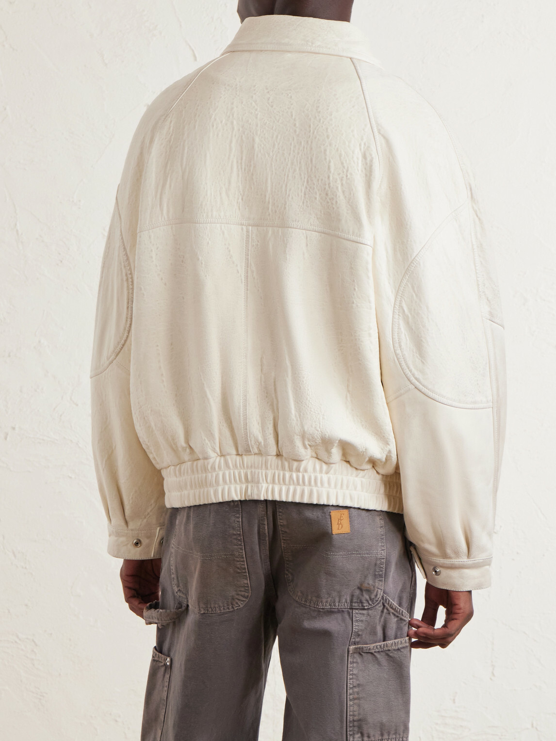 Enfants Riches Déprimés - Prince Phillip's Childhood Leather Jacket - White