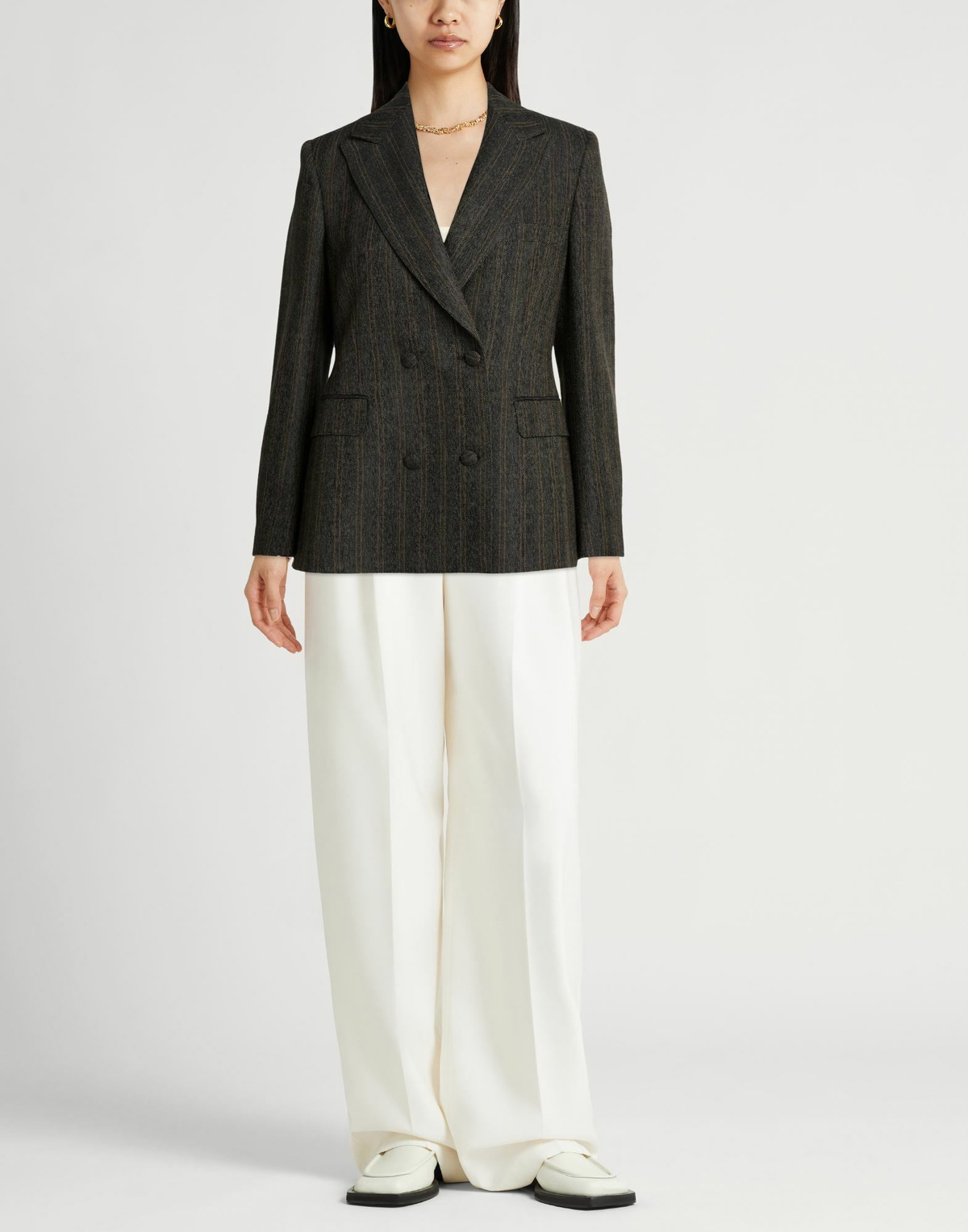 The Gigi Womens Blazer Dark in Brown