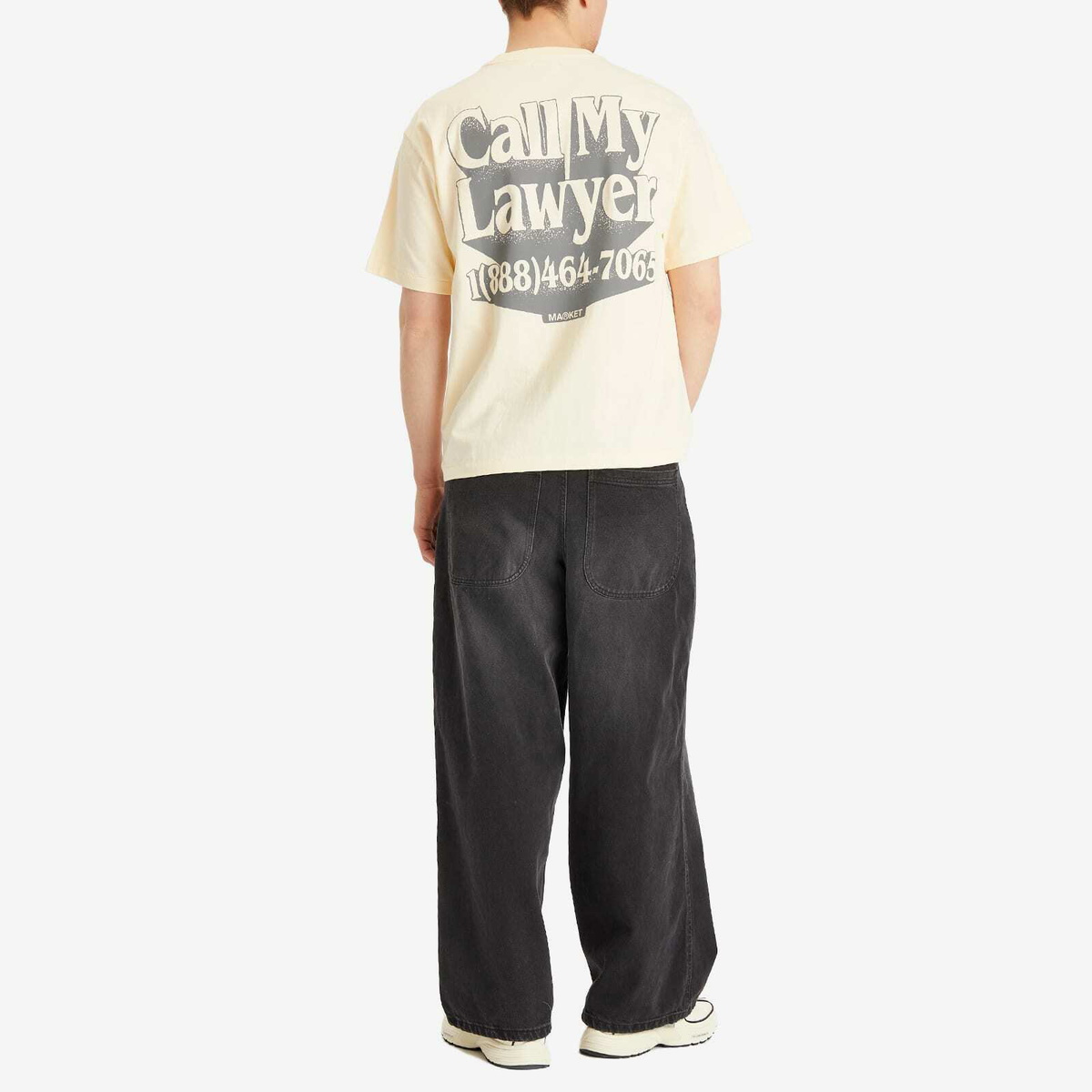 MARKET Men's Call My Lawyer 3D T-Shirt in Butter-Cream