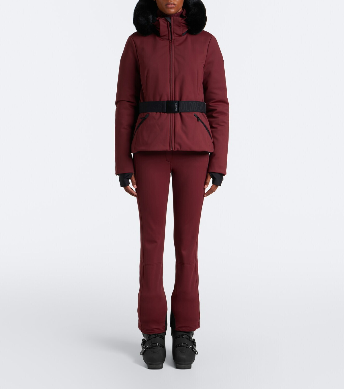Goldbergh Hida belted hooded ski jacket