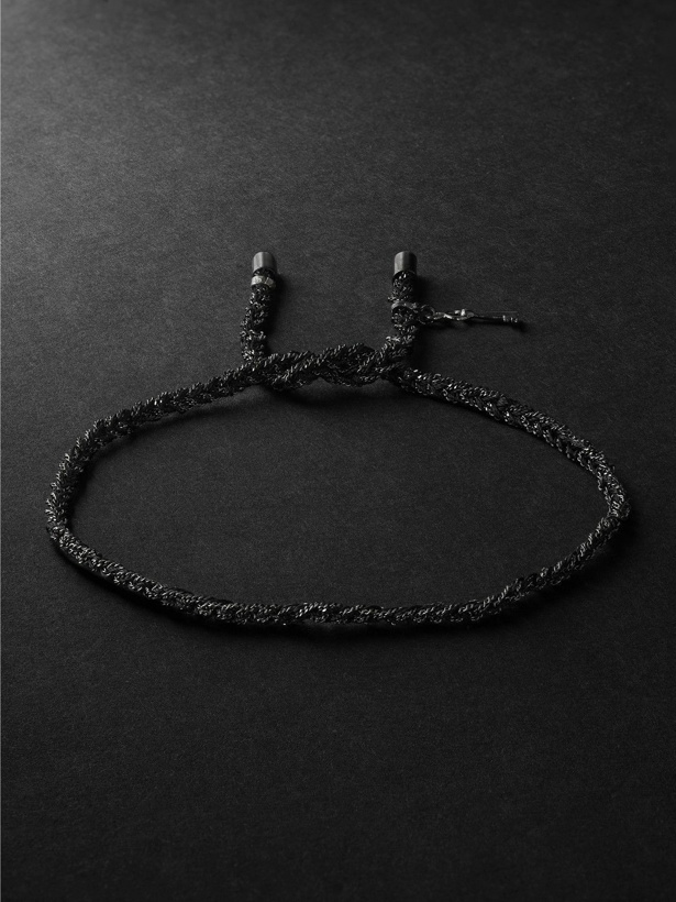 Photo: Carolina Bucci - Lucky Secret Blackened Gold and Silk Bracelet