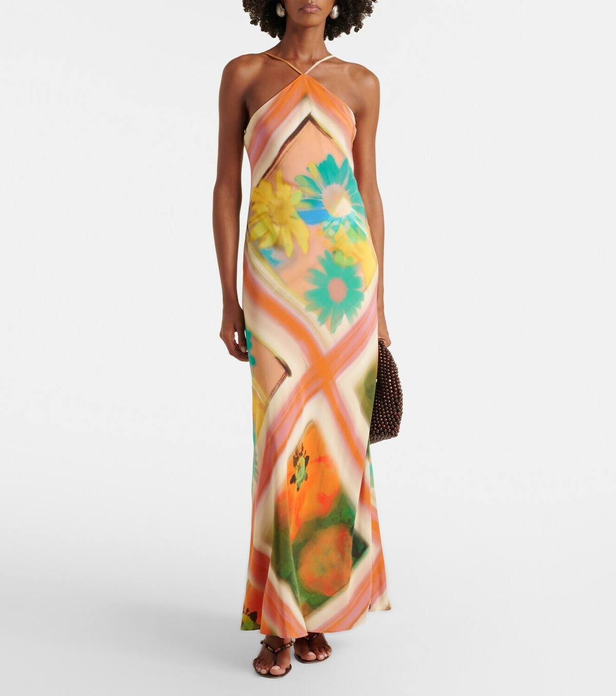 Staud Cubism floral maxi dress