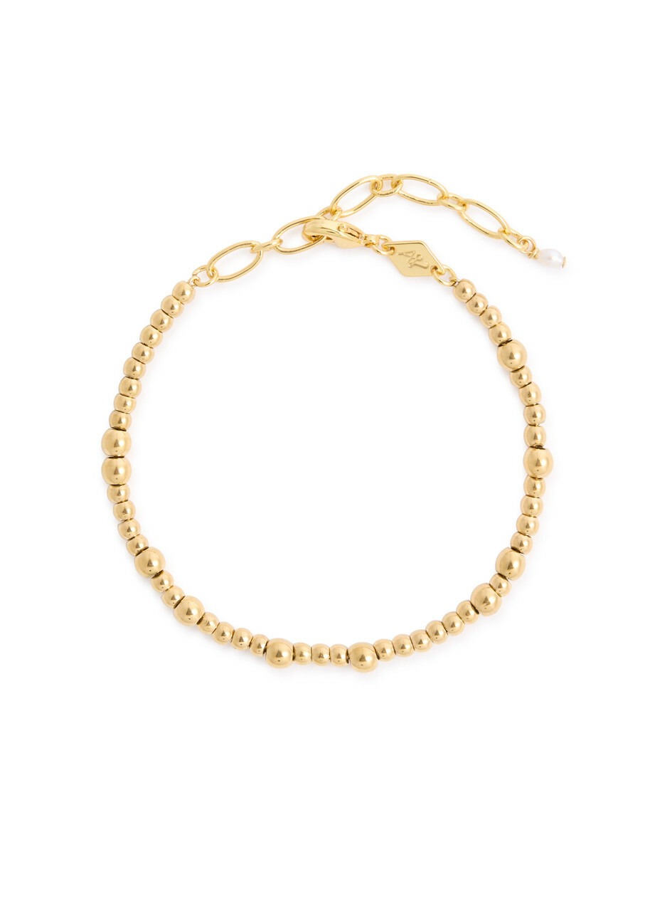 Anni LU Goldie 18kt Gold-plated Beaded Bracelet - One Size