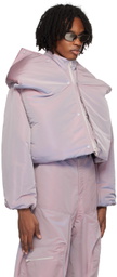 Y/Project Purple Snap Off Puffer Jacket