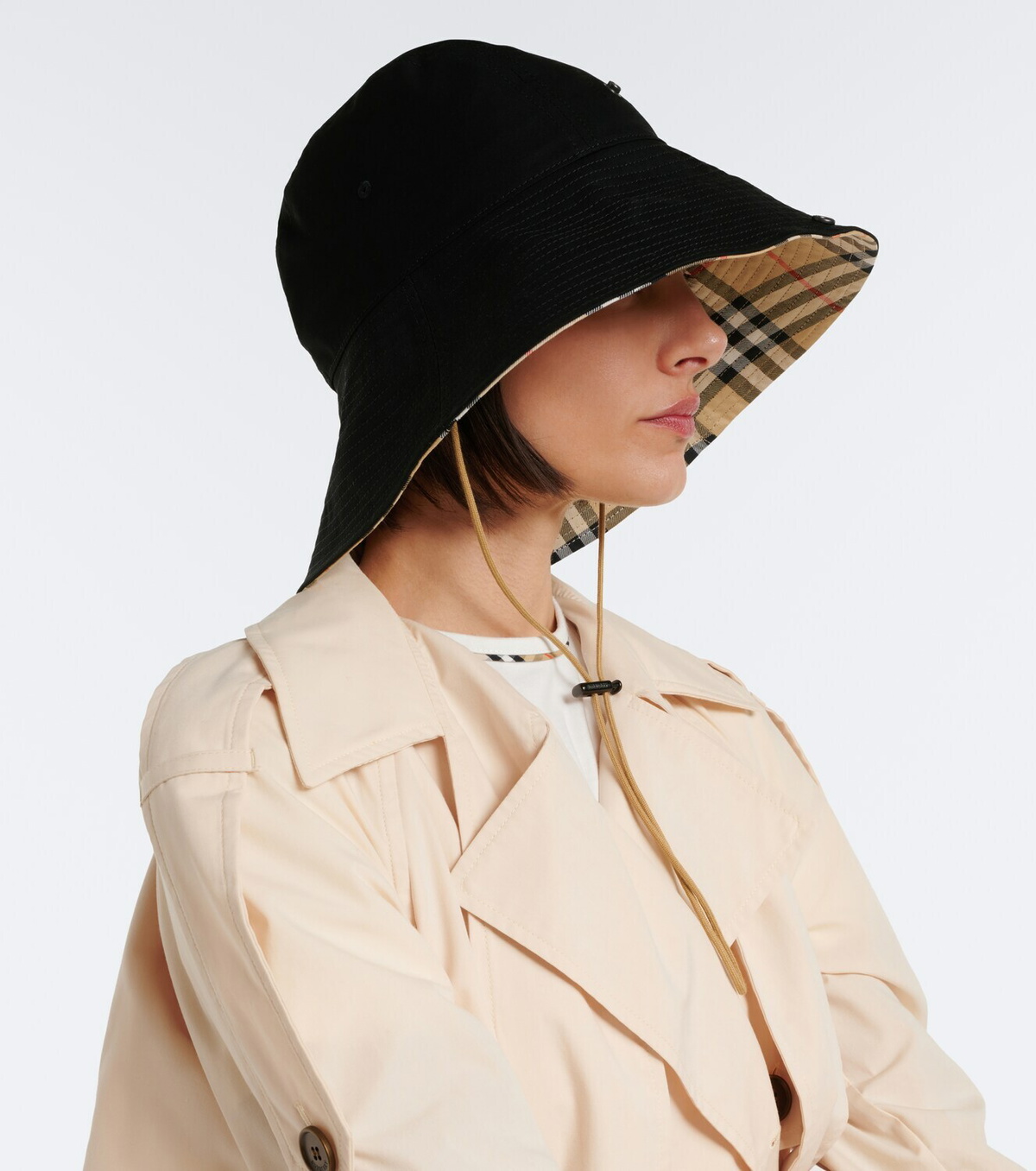 Burberry Burberry Check cotton sun hat