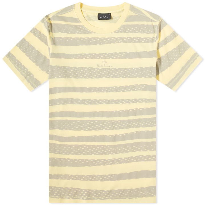 Photo: Paul Smith Men's Zebra Striped T-Shirt in Yellow