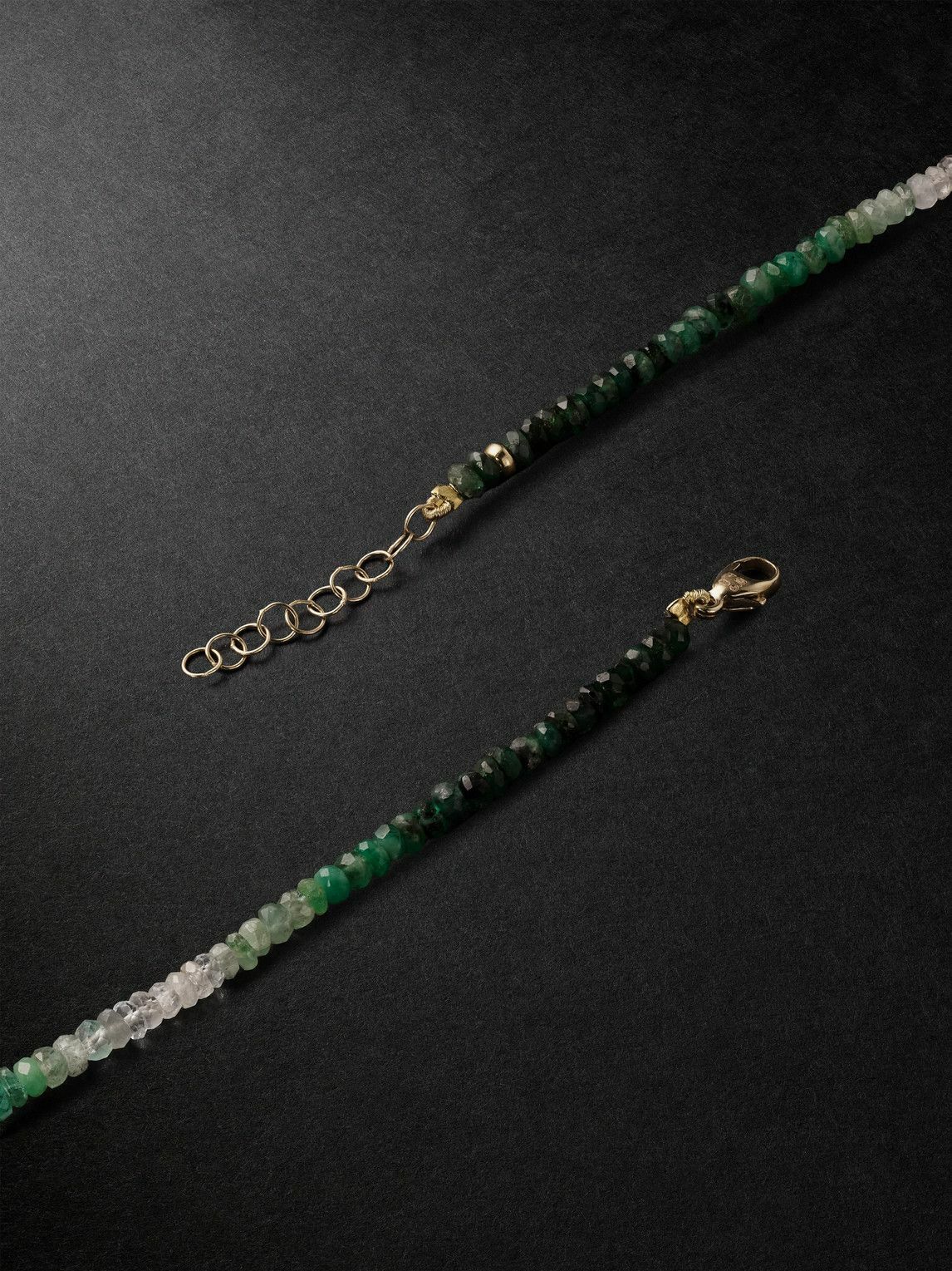 JIA JIA - Arizona Ombré Gold Emerald Necklace