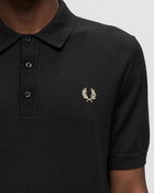 Fred Perry Classic Knitted Shirt Black - Mens - Polos