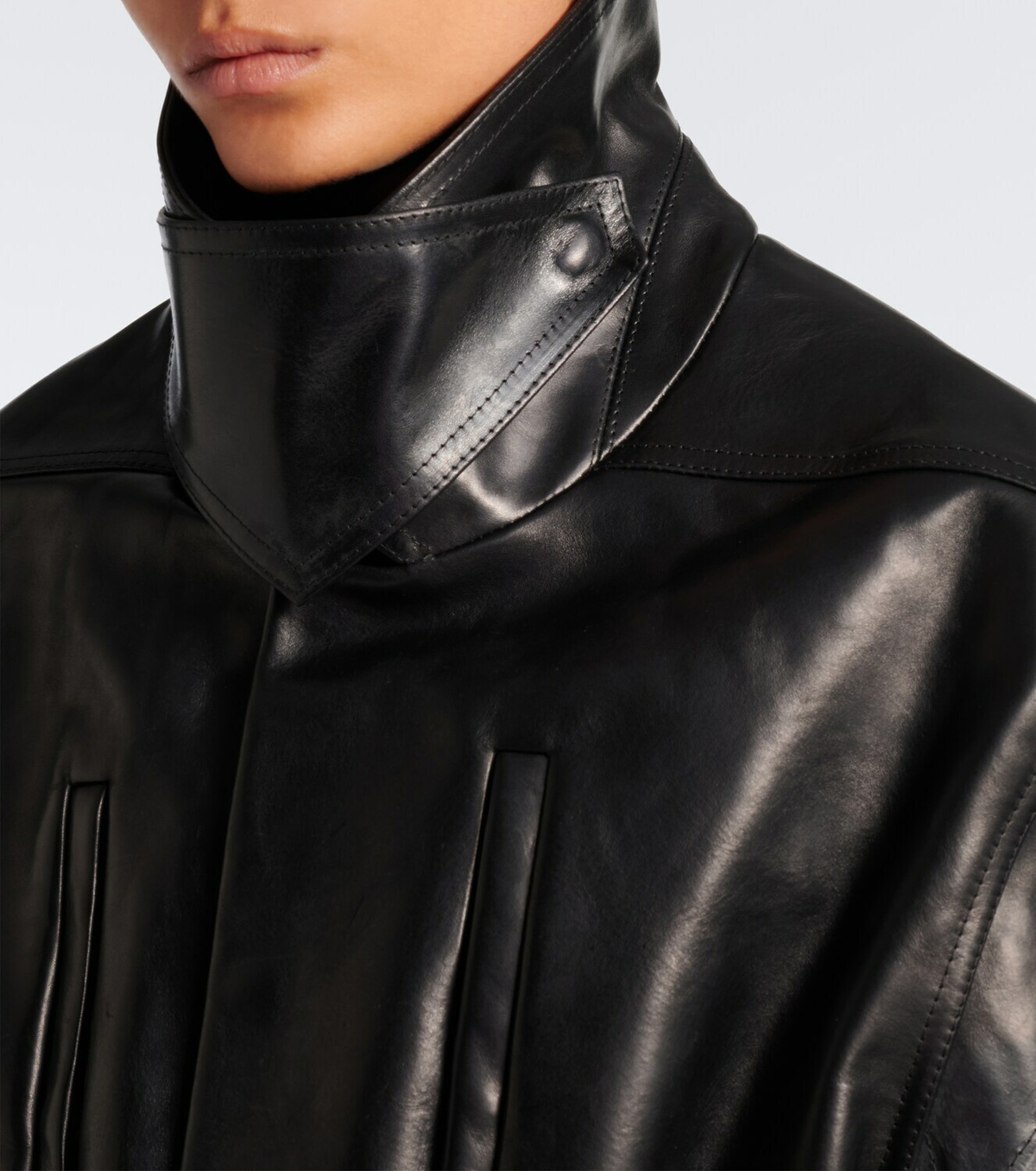 Rick Owens Cropped leather jacket